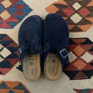 Birkenstock Boston Clog Suede Navy/Night